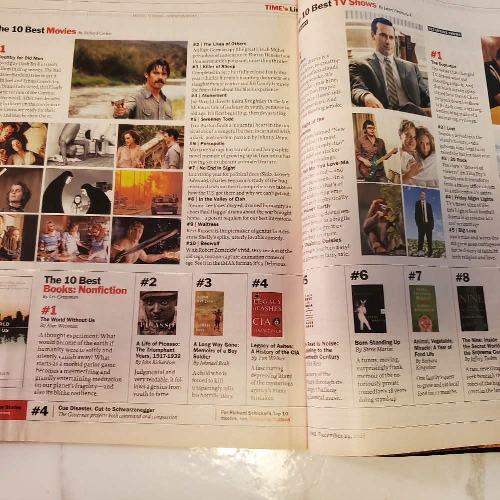 Time Magazine ,Dec 24,2007 ,THIS SPACE AVAILABLE - Picture 8 of 9